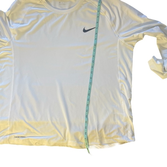 Nike Pro Men's Dri-Fit White Long Sleeve Top Size XXL - Picture 4 of 9
